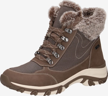 CAPRICE Schnürstiefelette in Braun: Vorderseite