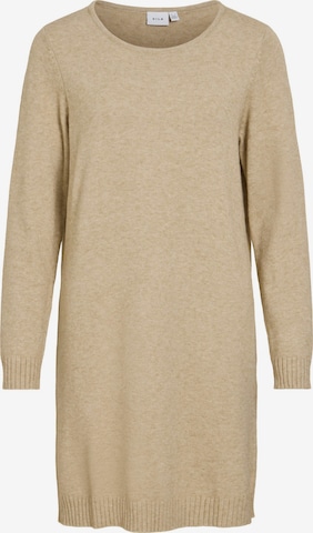 Robes en maille 'RIL ' VILA en beige : devant