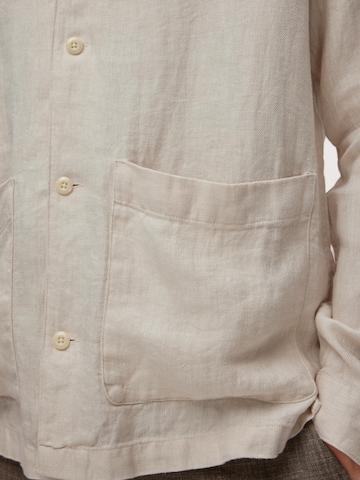 SELECTED HOMME Comfort fit Button Up Shirt 'Jan' in Beige