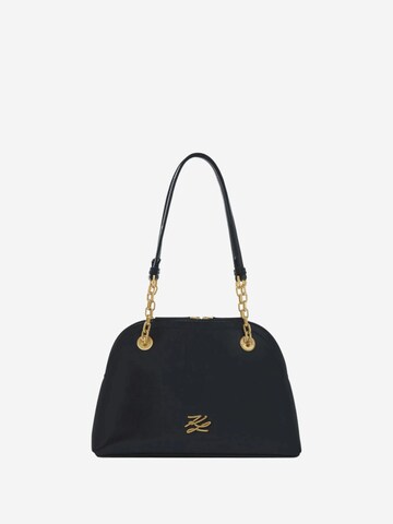 Karl Lagerfeld Õlakott 'Karl Lagerfeld Sac Bandoulière Villa La Vigie Noir', värv must: eest vaates