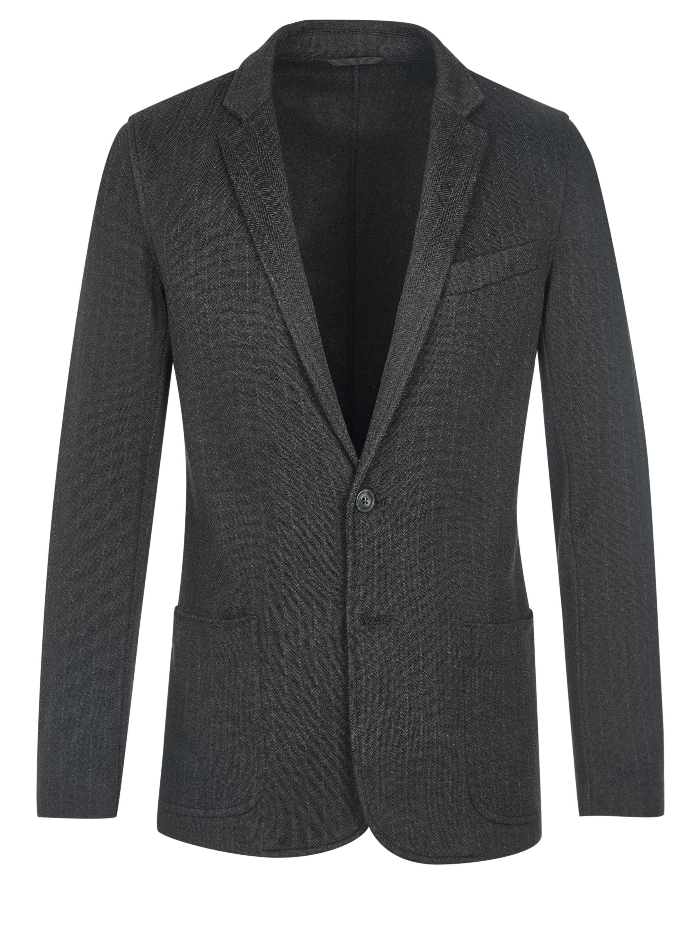 Trussardi Slim fit Business blazer in Grey: front