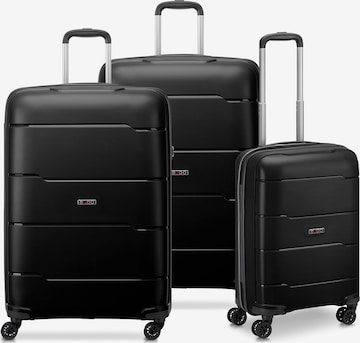 MODO by Roncato Suitcase Set 'Galaxy 4' in Black: front