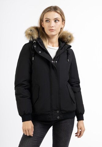 DreiMaster Vintage Winter Jacket in Black: front