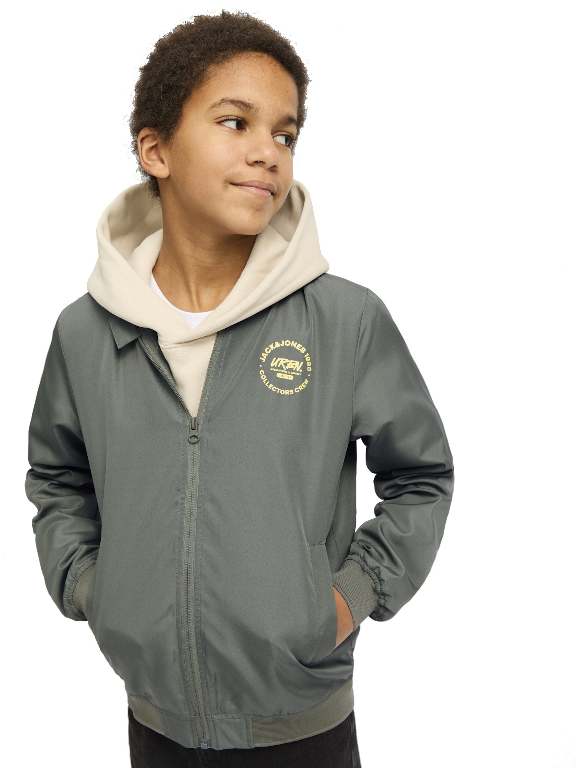 Jack & Jones Junior Tussenjas 'Zack' in Groen