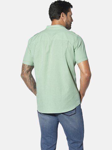Fit confort Chemise 'Faanik' Jan Vanderstorm en vert