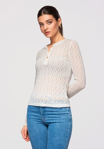 Ombre Blouse 'OW-TS-E0013' in Wit