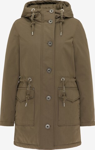 Parka d’hiver DreiMaster Vintage en vert : devant