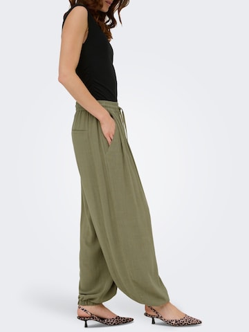 ONLY Wide leg Broek 'ONLSiesta' in Groen