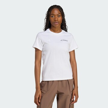 ADIDAS TERREX Functioneel shirt in Wit: voorkant