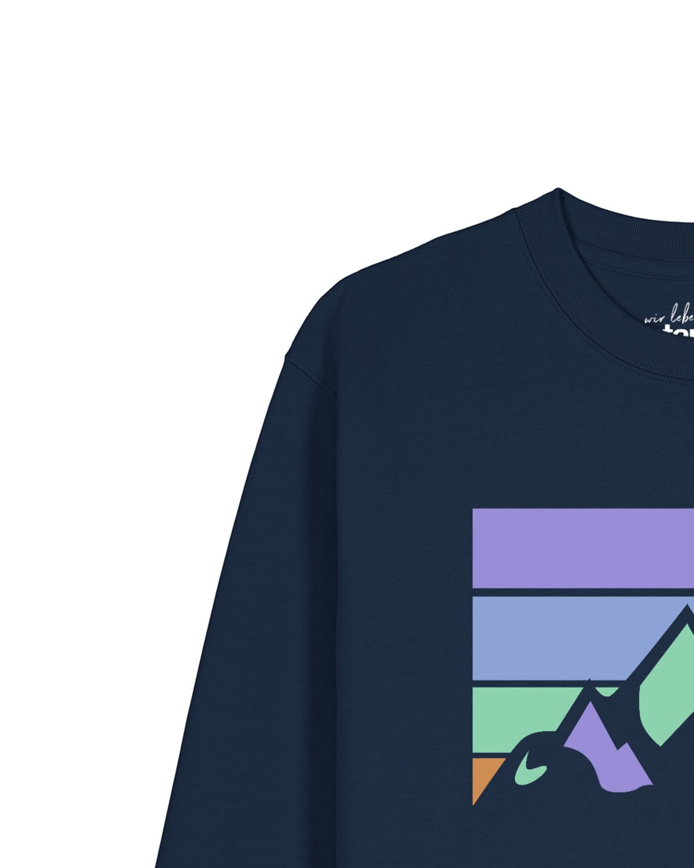Sweat-shirt 'Retro Landscape' Watapparel en bleu