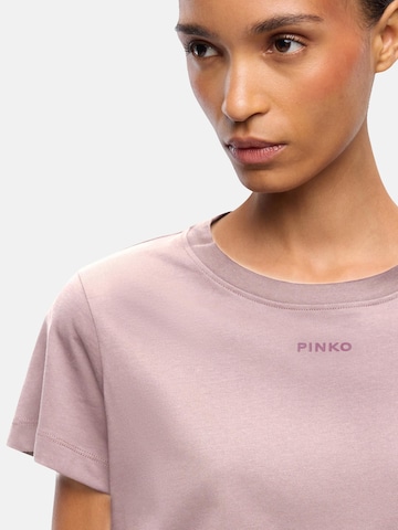 PINKO Tričko 'PINKO BASICO T-SHIRT JERSEY LOGO PINKO GOMMATO T-SHIRT' – pink