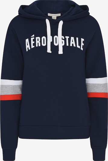 AÈROPOSTALE Sweater majica u mornarsko plava / siva / svijetlocrvena / bijela, Pregled proizvoda