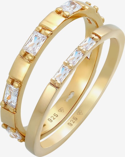 ELLI Ring Bandring, Rechteck in gold, Produktansicht