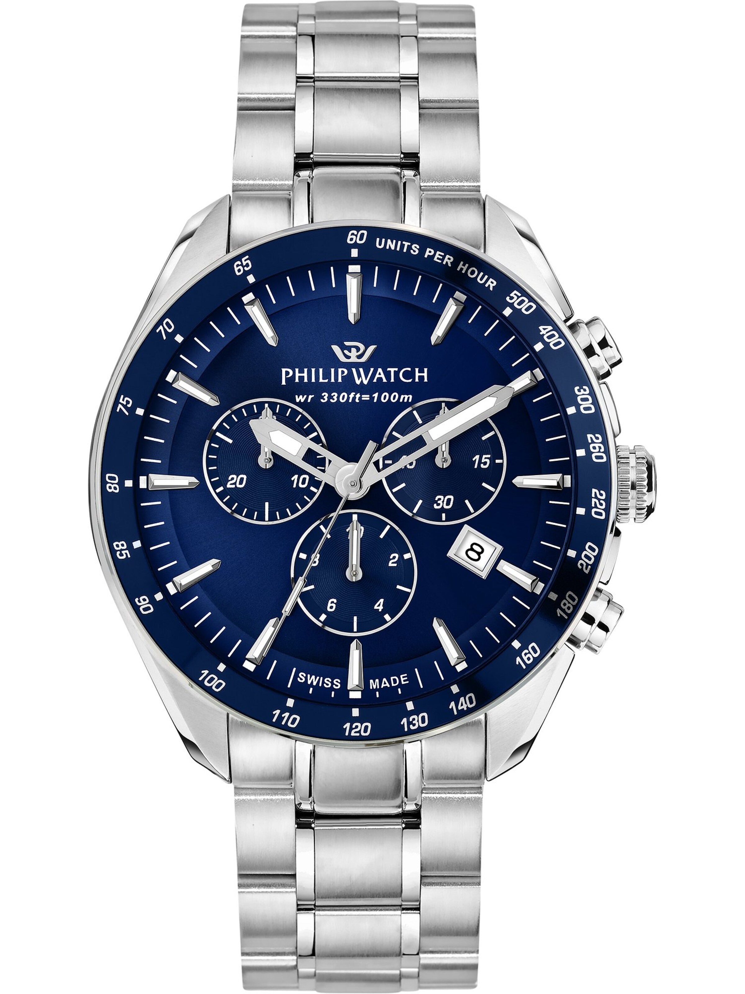 Philip Watch Uhr in Blau: Vorderseite