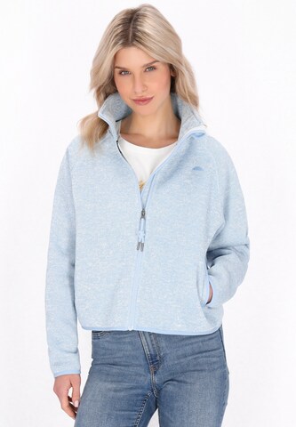 Veste en polaire Schmuddelwedda en bleu : devant
