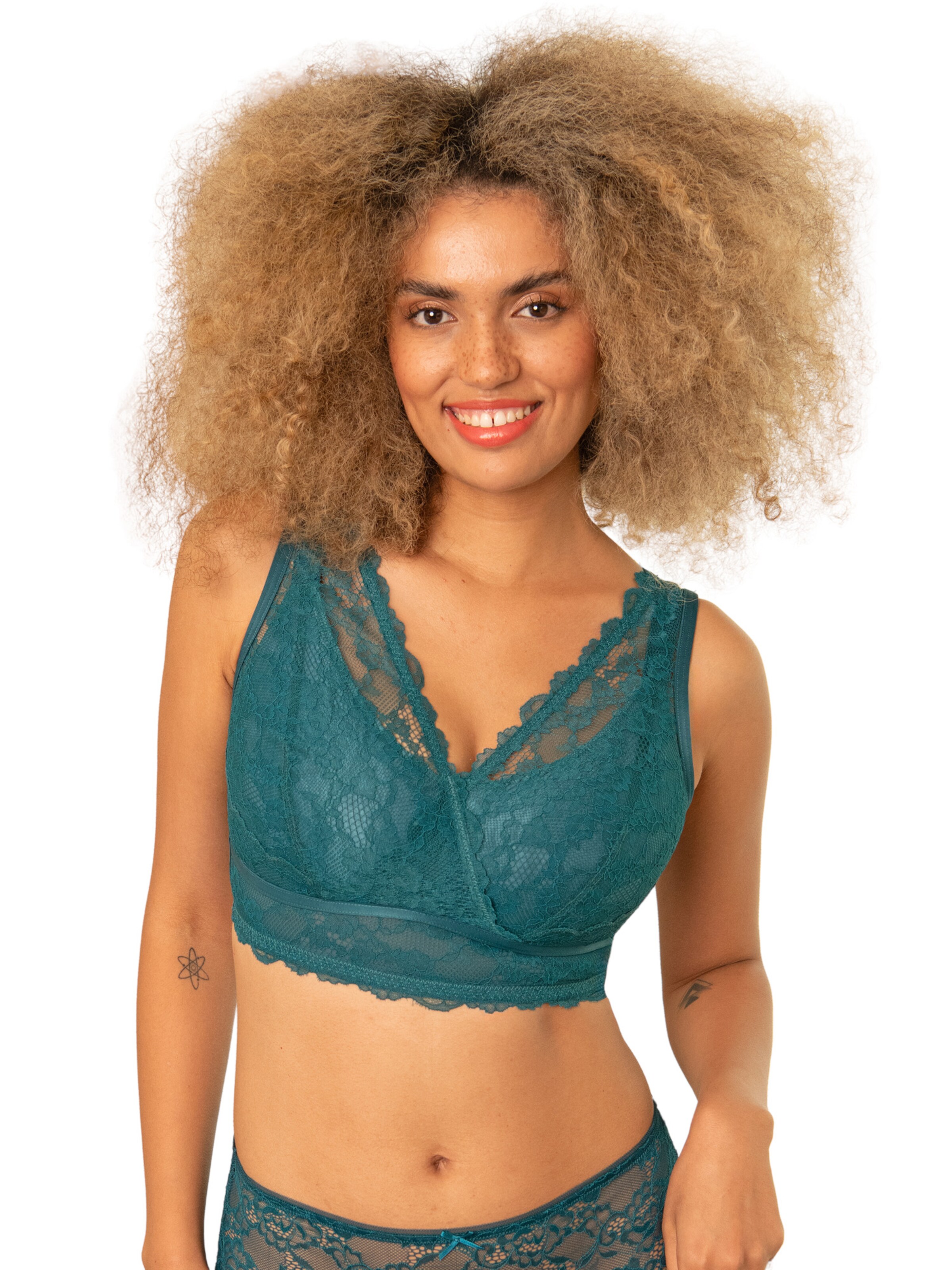 SugarShape Bralette Bra in Green: front