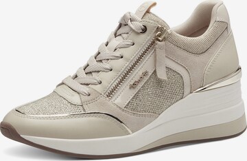 TAMARIS Låg sneaker i beige: framsida