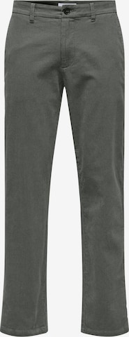 Only & Sons Normalny krój Chinosy 'ONSEDGE' w kolorze szary: przód