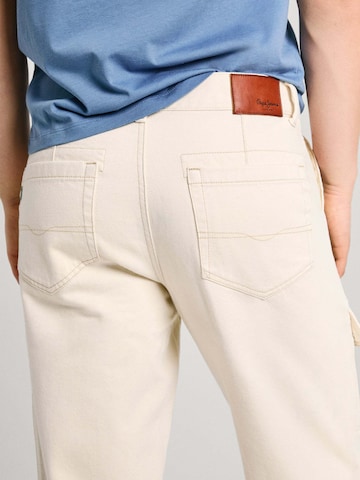 Pepe Jeans Regular Cargojeans in Wit