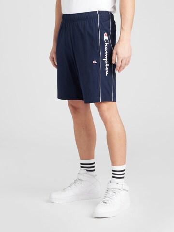 Champion Authentic Athletic Apparel Regular Broek in Blauw: voorkant