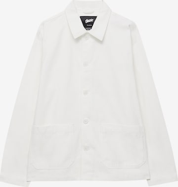 Veste mi-saison Pull&Bear en blanc : devant