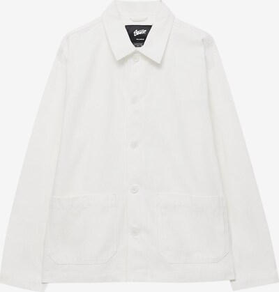 Pull&Bear Veste mi-saison en blanc cassé, Vue avec produit