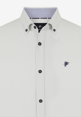 DENIM CULTURE Regular fit Button Up Shirt 'Elroy' in White