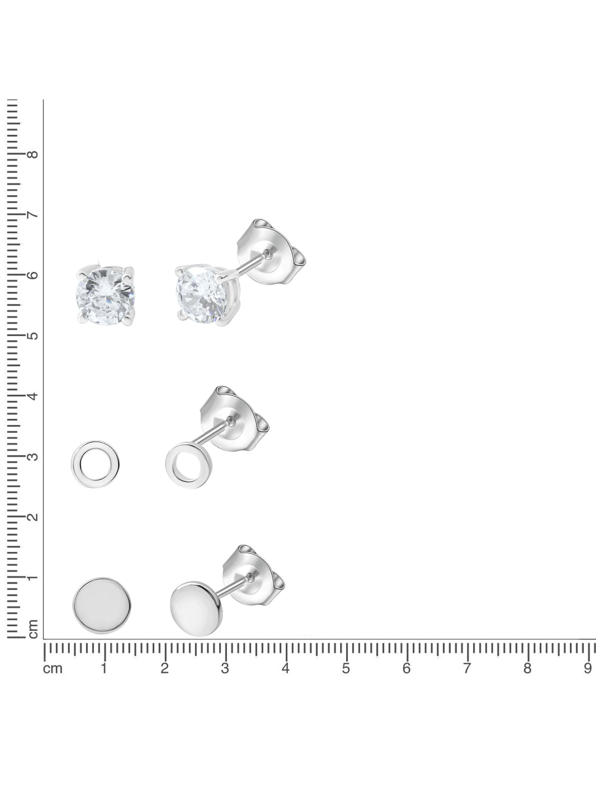 CELESTA Ohrstecker Set in Weiß