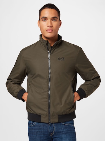 Veste mi-saison EA7 Emporio Armani en vert : devant