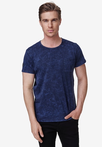 Rusty Neal Shirt in Blauw: voorkant