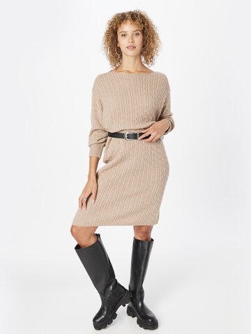 UNITED COLORS OF BENETTON Knitted dress in Beige