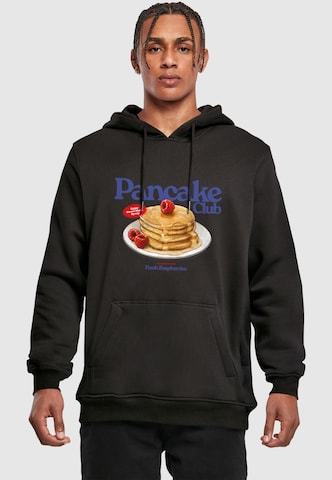 Mister Tee Tréning póló 'Pancake Club' - fekete: elől