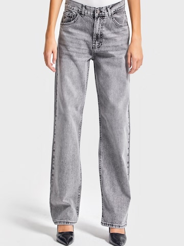 IT'S BASIC Loose fit Jeans 'Relaxed Mid Rise Jeans' in Grey