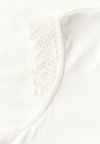 Street One Studio Shirt mit Häkeldetails in Weiß