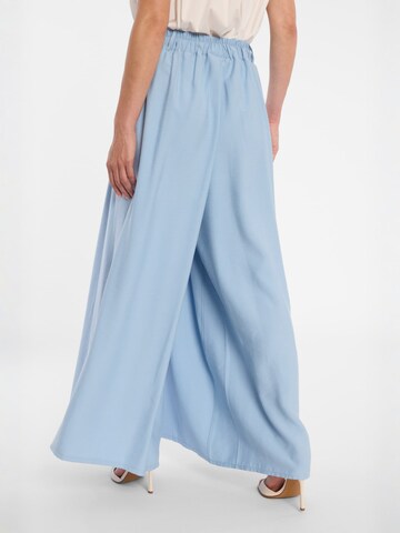 Ana Alcazar Regular Bandplooibroek 'Doria' in Blauw