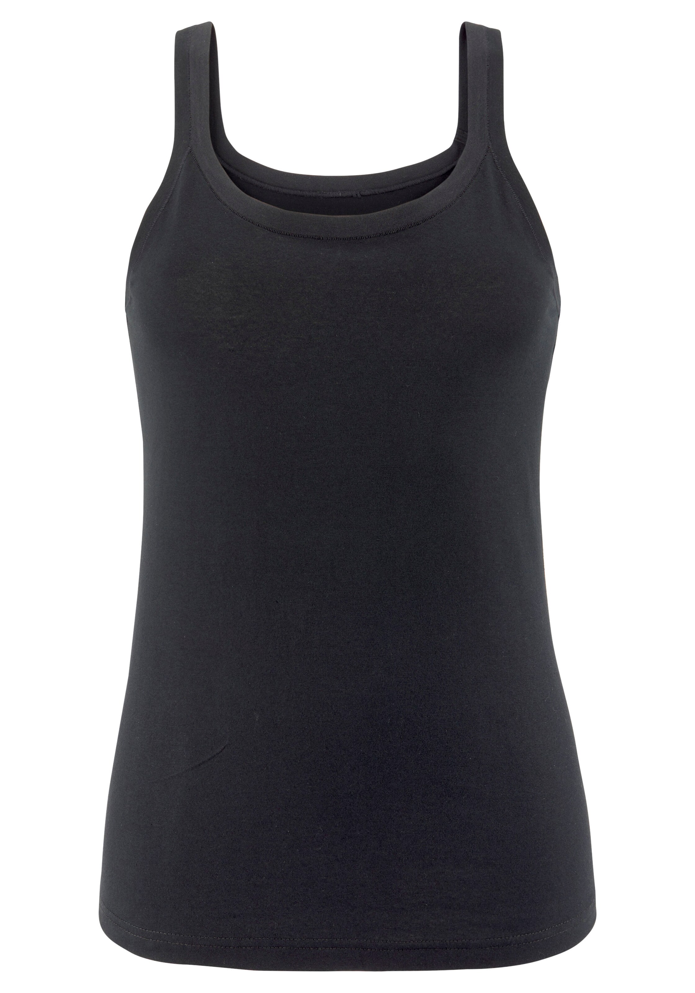 LASCANA Undershirt in Black
