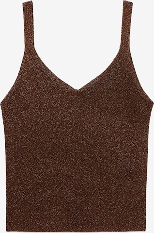MANGO Top 'KLING' in Braun: Vorderseite
