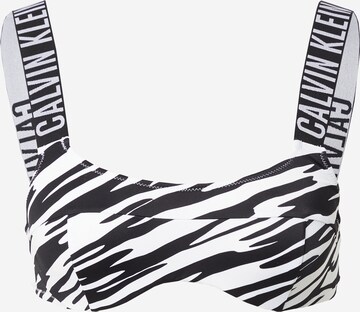 Calvin Klein Swimwear Бюстье Верх бикини в Черный: спереди
