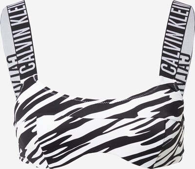 Calvin Klein Swimwear Bikinitop in schwarz / weiß, Produktansicht