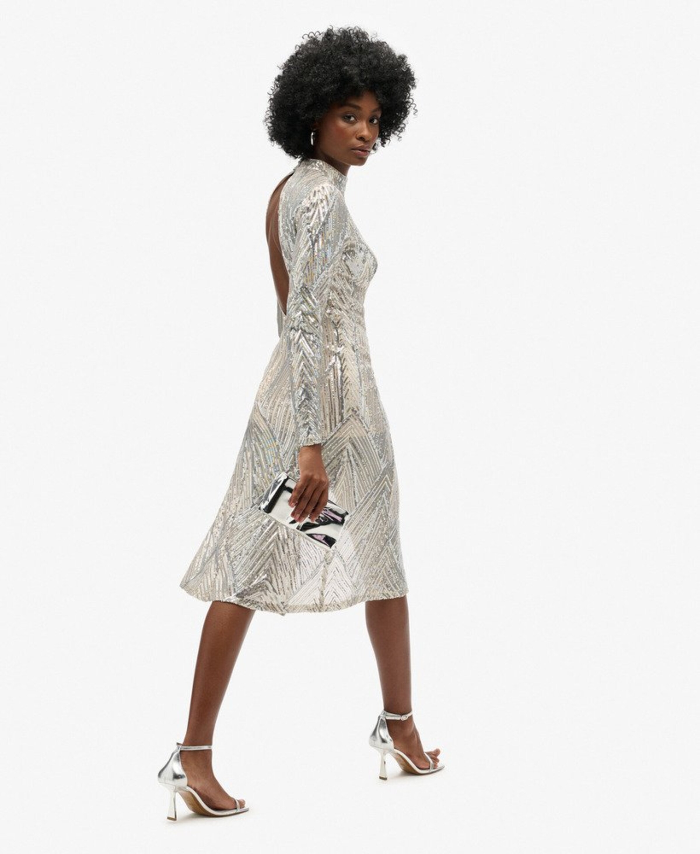 Superdry & Co Kleid in Silber