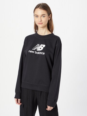 new balance Sweatshirt in Black: front