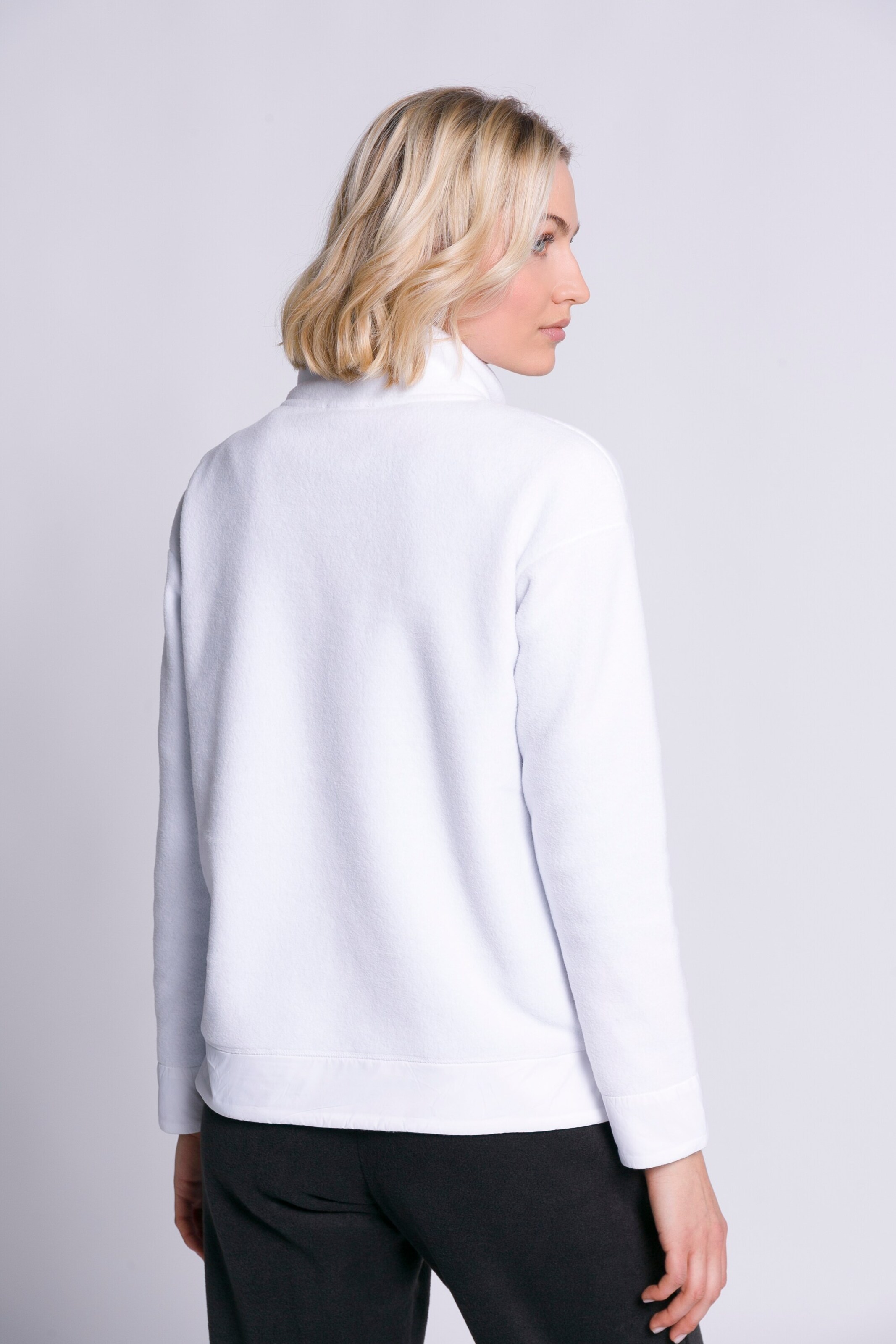 Frauen Große Größen Gina Laura Fleecejacke in Weiß - EM00773 Frauen Große Größen Gina Laura Fleecejacke in Weiß - EM00773