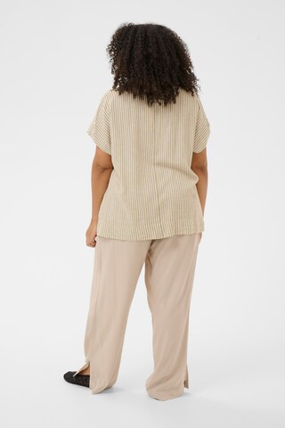 KAFFE CURVE Blouse 'KCMille' in Beige