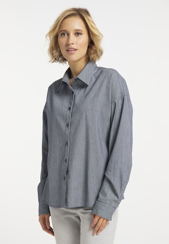 usha BLUE LABEL Blouse in Blauw: voorkant