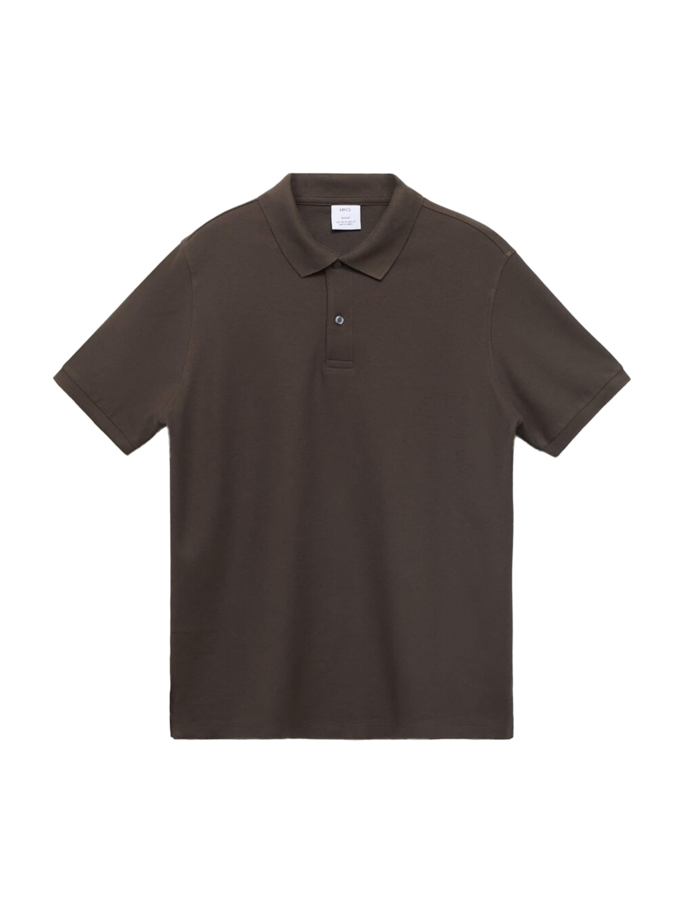 MANGO MAN Koszulka 'REA' w kolorze brązowy: przód