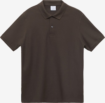 MANGO MAN Shirt 'REA' in Bruin: voorkant