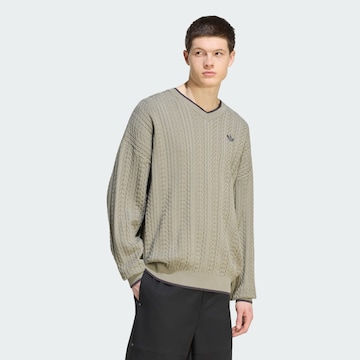 ADIDAS ORIGINALS Herren - Sweatshirts & Sweatjacken 'KNIT CRW' in Grün: Vorderseite