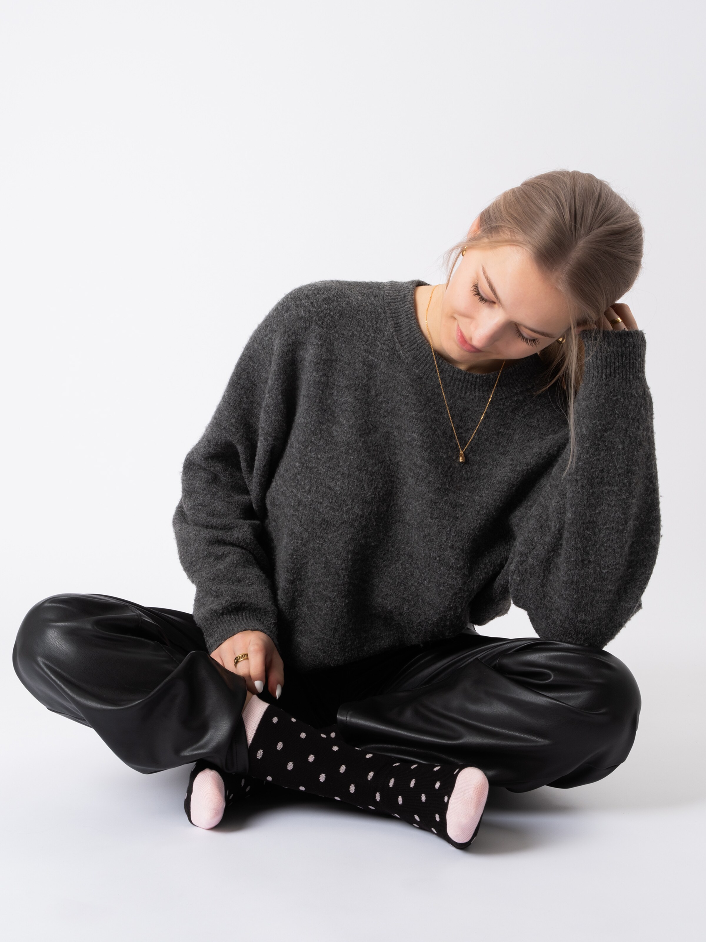 Occulto Socks 'Michaela' in Grey