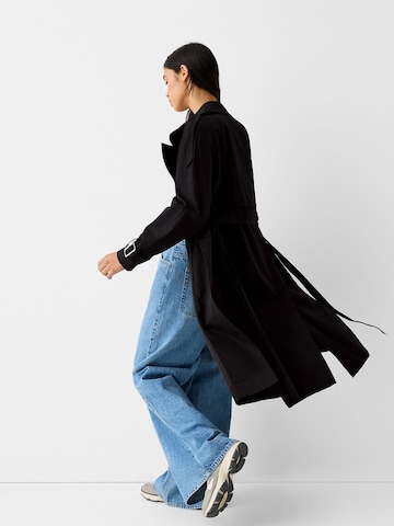 Manteau mi-saison Bershka en noir