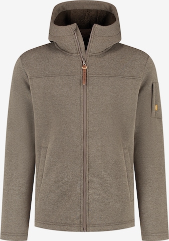 MGO Sweat jacket 'Maddox' in Brown: front